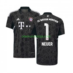 Camisola Bayern de Munique Manuel Neuer 1 Guarda-redes Homem Equipamento Segundo 2022-2023 Manga Curta